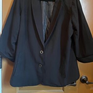 Black 3/4 Blazer w/ Pockets